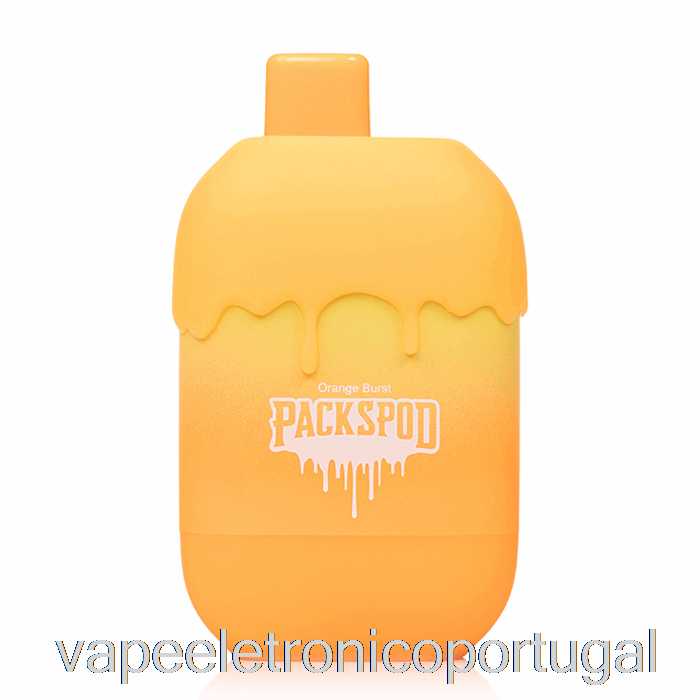 Vape Eletrônico Packwood Packspod 5000 Creme Descartável Laranja (laranja Explosão)